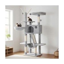 Hey-brother Cat Tree, 53 inch Cat Tower for Indoor Cats, Cat Ho... Fast USA SHIP