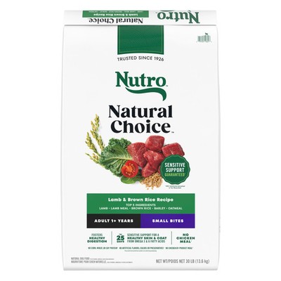 Natural Choice Lamb & Brown Rice Adult Small Bites Dog Food Recipe, 30 lb. Bag