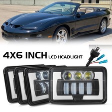 4x6 Inch Led Headlights Drl Turn For Pontiac Firebird Trans Am 1998 2000-2002 4x6 Inch Led Headlights Drl Turn For Pontiac Firebird Trans Am 1998 2000-2002
