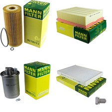 MANN-FILTER Inspektionspaket Filterset für Audi A4 Avant 2.0 TDI 16V 8ED B7