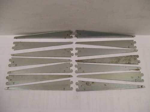 LOT OF 14 RHC Slot Track Retail Commercial 10" Inch Shelving Shelf Brackets