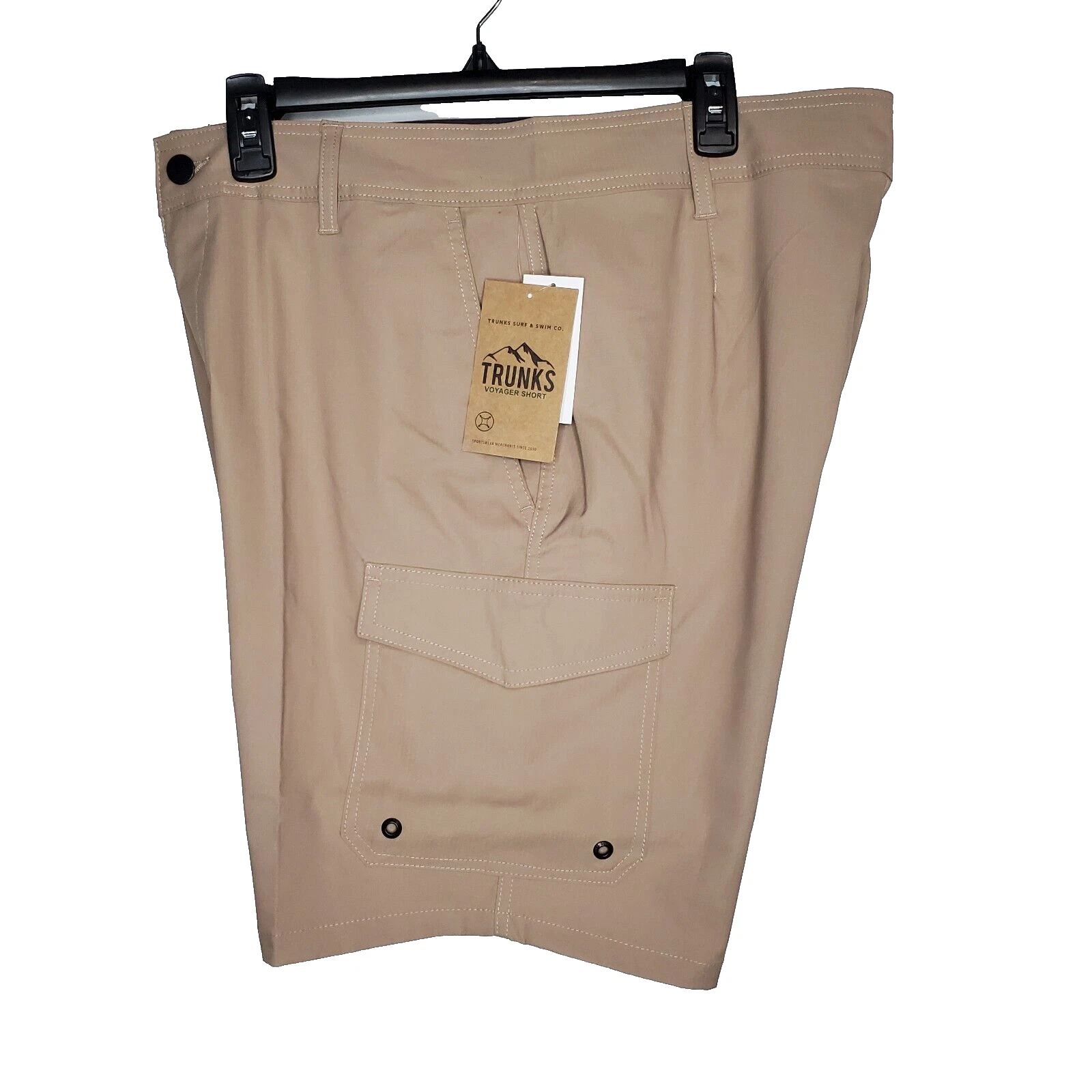 Trunks Shorts Mens SZ 34 Voyager Cargo Hiking Stretch Acorn Brown Classic Fit