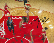 MYISHA HINES-ALLEN Signed 8 x 10 Photo WNBA Basketball WASHINGTON MYSTICS Auto'd