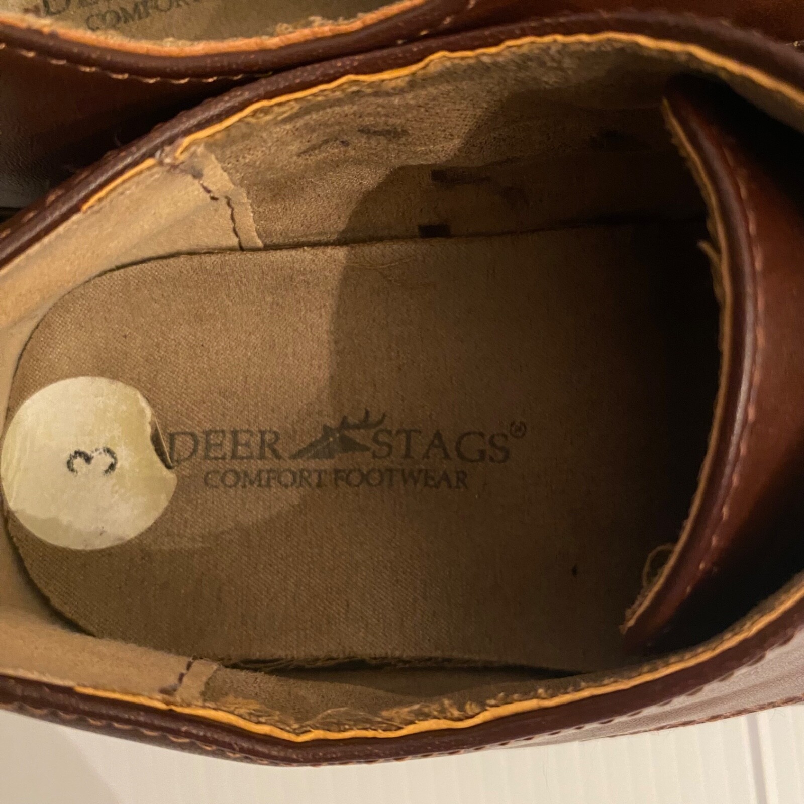 SAOLA Scarpe Oxford comode eleganti memory foam marrone cervo cervi bambini ragazzi taglia 3M