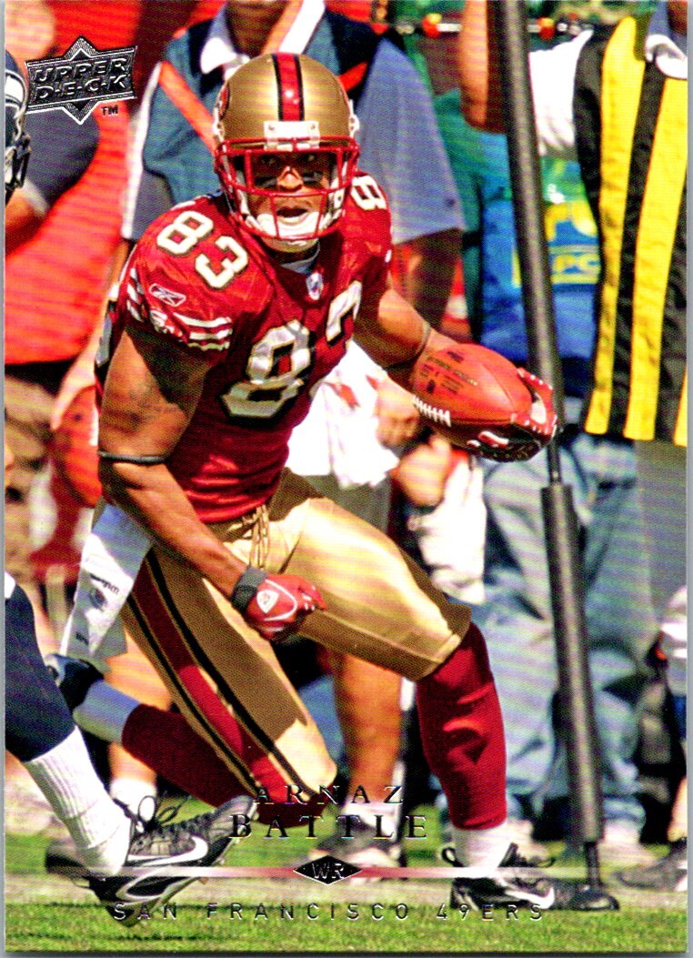 2008 Upper Deck Football Arnaz Battle San Francisco 49ers #161