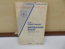 Vintage US Coast Guard Navigation Rules International Inland Book 1977 Nautical