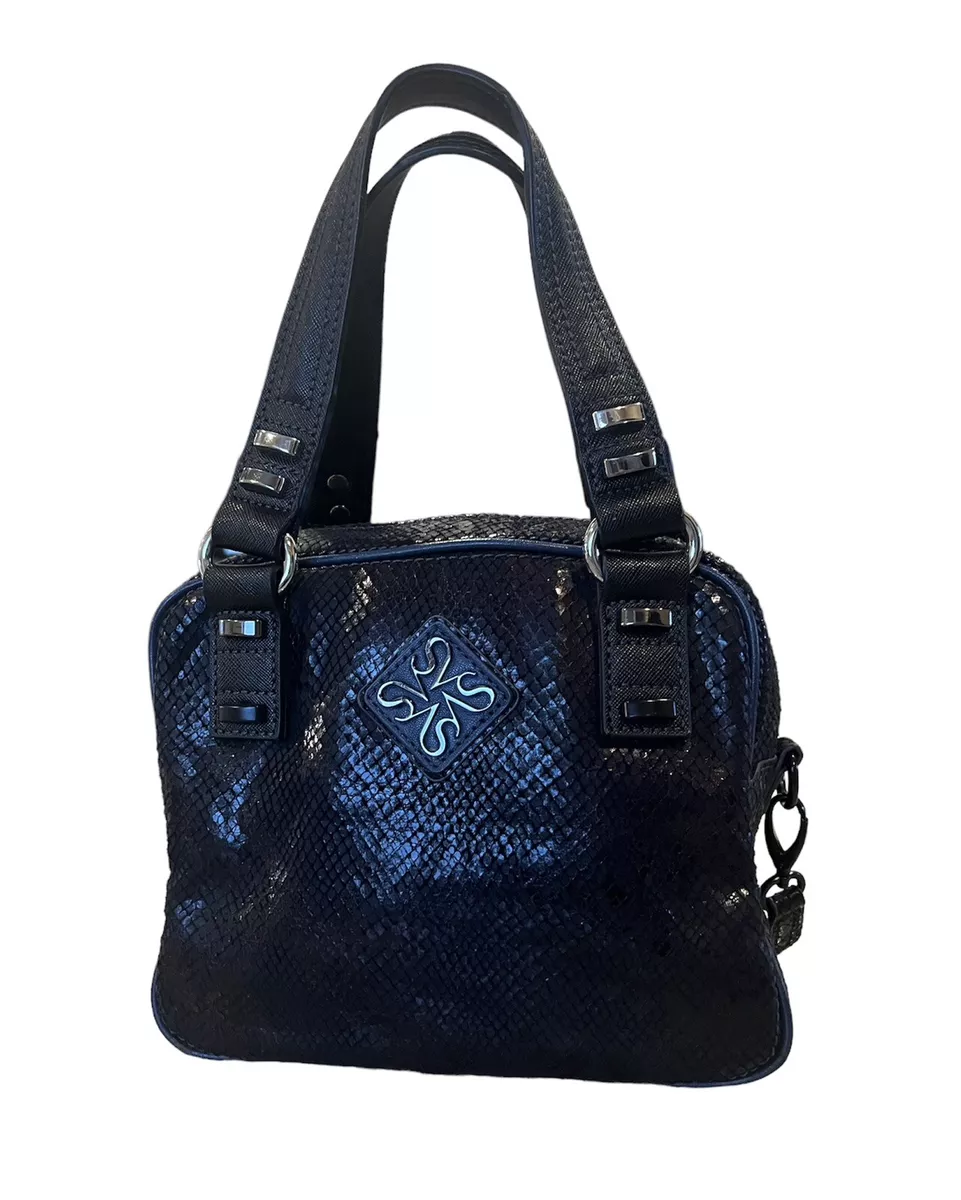 Black snakeskin 2025 shoulder bag