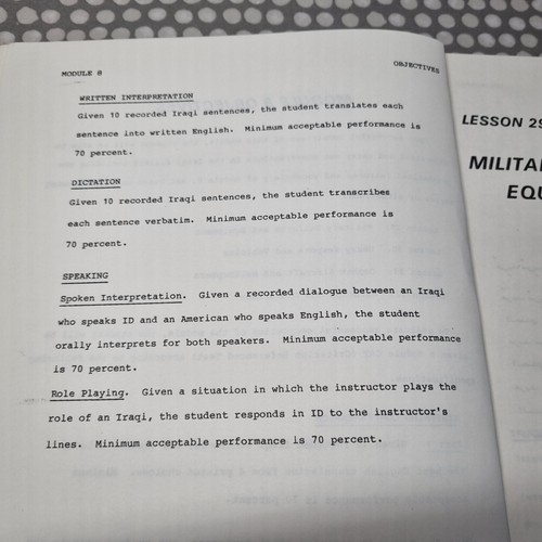 Arabic Iraqi Course. Military Hardware Module 8, Lessons 29-32. Paperback - Picture 8 of 11