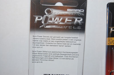 2 packs spro combination power swivels size 3/0x2/0 288.4kgs (635lbs