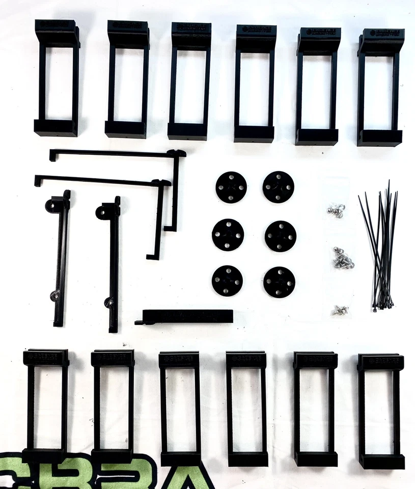 12 GPU 350-900 MH Crypto Mining Rig-Hanger Farm-Dual PSU Wire Shelf Rack Kit  - Image 2 of 4