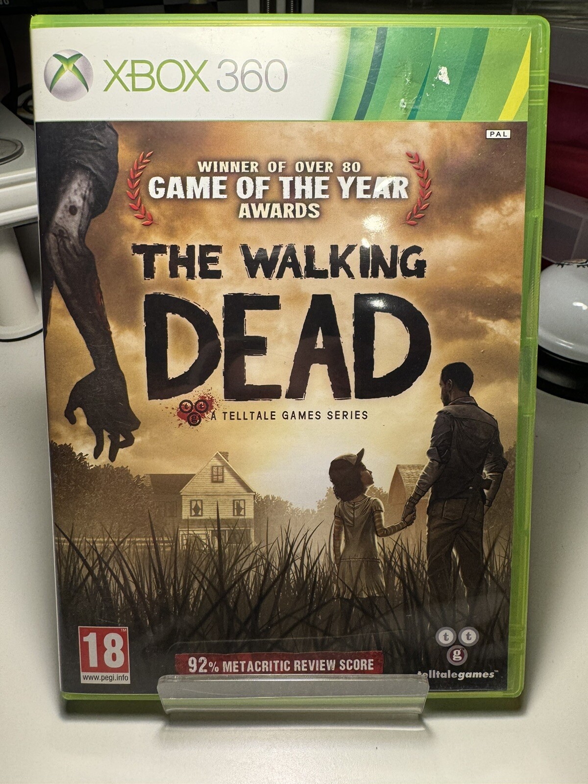 The Walking Dead Microsoft Xbox 360 GOTYE Telltale games with manual PAL VGC