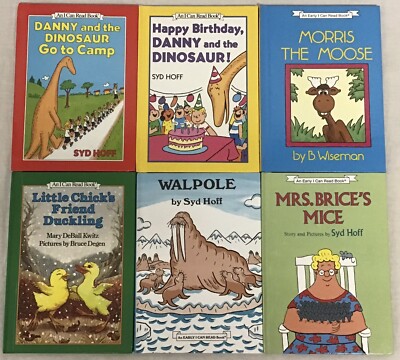 AN I CAN READ BOOK - Set of 6 Hardcover Early Reading Books Harper & Row ICRBH9