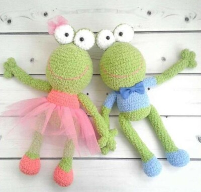 HÄKELANLEITUNG für Sweety Frosch Spielzeug Amigurumi