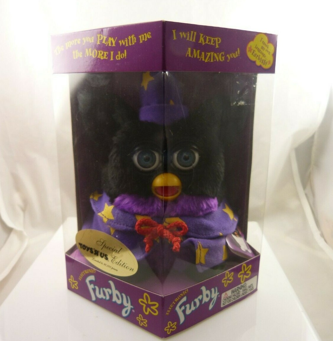 Special Edition Wizard Furby Hasbro 1999 Tiger Electronics Purple