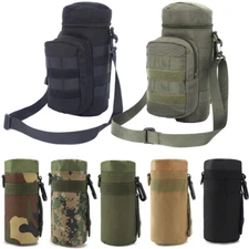 Tactical Military Water Bottle Pouch Holder Hunting Kettle Gear Molle Pack Bags