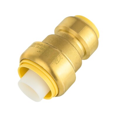 EFIELD 1'' X 3/4'' PUSH FIT REDUCER COUPLING FITTINGS&2 CLIPS, LEAD FREE