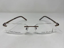 Bar Du Pé BUFFON SHINY CAFE 52-18-140 Brown Rimless Eyeglasses Frame /482