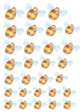 precut edible Bumble Bees butterflies Cake Toppers Birthday tea party decor