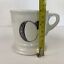 miniature 8  - Anthropologie White Coffee Mug Black Letter &#034;C&#034; Initial Monogram Shaving Pattern