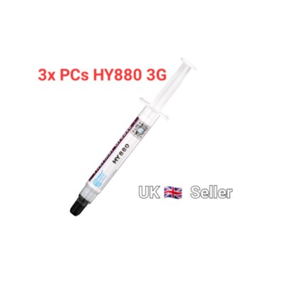 3 x Halnziye HY880 Ultra High Performance 3g Wärmeleitpaste (5,15 W/m-k)