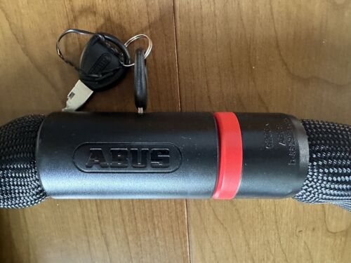 ABUS 6206K Goose Chain Lock with Key, 85 cm, Security Level 7, Black & Red - Picture 2 of 4