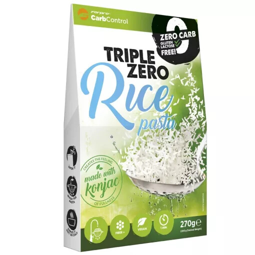 2/3/6 x 270g Triple Zero Konjak Nudeln Reisform Pasta Glutenfrei Vegan Keto MHD