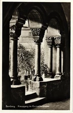 Kreuzgang Karmeliterkloster Bamberg Germany Unused Real Photo RPPC Postcard