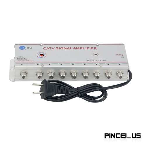 JMA 1030MK8 Cable TV Signal Booster CATV Signal Amplifier 1 IN 8 OUT 30DB 220V - Picture 2 of 8
