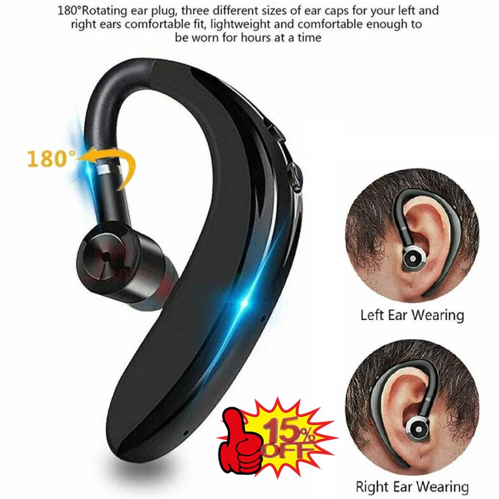 Bluetooth 5.0 Headset Wireless Earpiece Handsfree Earphone Hot