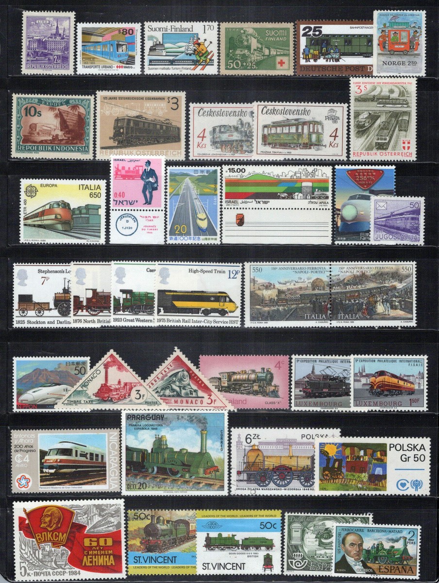 Trains Collection Most MNH Railroad Locomotives