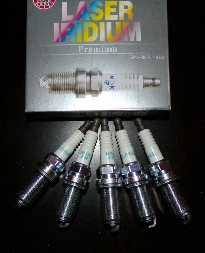 5PEICES NGK SPARK PLUG LASER IRIDIUM POWER (ILFR6B 6481) (FOR Volvo