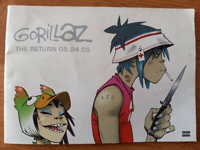 Gorillaz: The Return Promotional Booklet! Jamie Hewlett Art Demon
