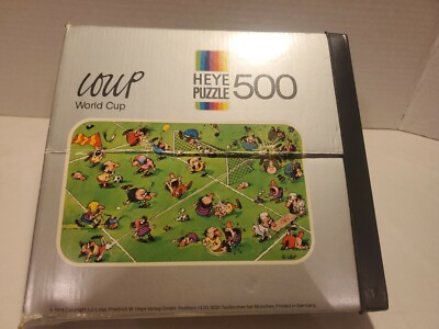 Lot De 2 Puzzles Heye Triangle Box Rares – Eskimo & Coupe Du Monde – 500 Pièces