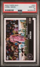 2023 TOPPS MLS GOAT VARIATION LIONEL MESSI SSP #201 PSA 10