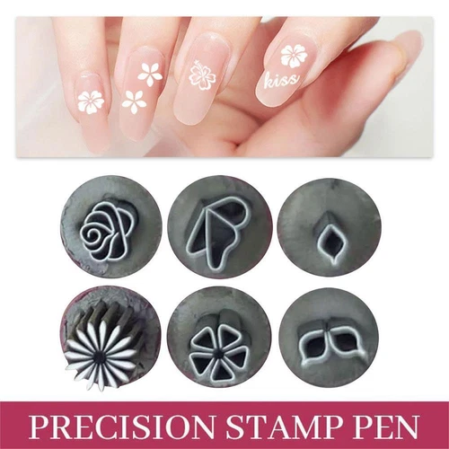 6PCS DIY Nail Nail Art Stamp Pen Set Art Dotting Tools Set for Girls Women - Picture 5 of 14