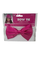 Pink Bow Tie Costume Neckband School Spirit Fancy Dress Up