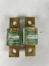 NEW LOT OF 2 RELIANCE RFN350 RECTIFIER FUSE 350 AMP 250 VOLT 350A, 250V, KAB350