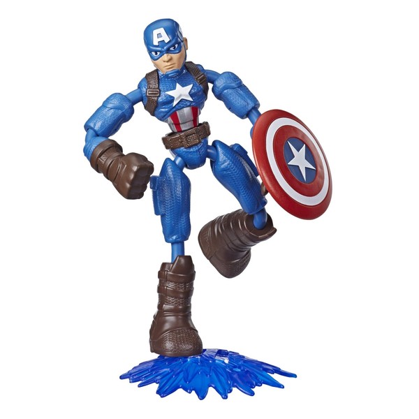 Hasbro Marvel Avengers Bend Und Flex Action-Figur, 15 Cm GroßE Biegbare Captain-image
