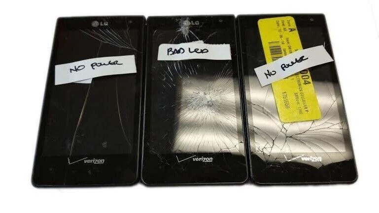 3 lot LG Lucid VS840 Smartphone 4G LTE Android 8GB 4" GPS Verizon Locked Used - Image 3 of 4