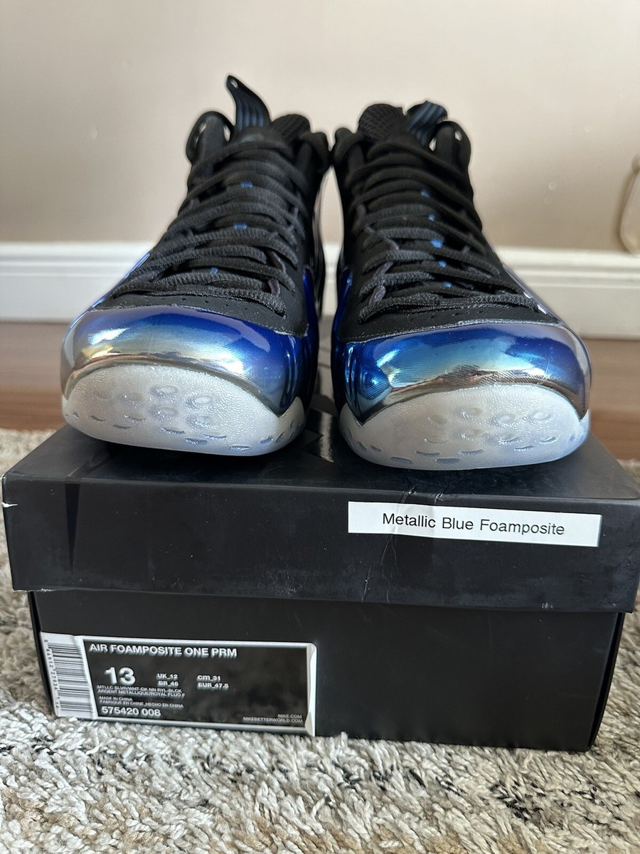 blue mirror foamposites size 13