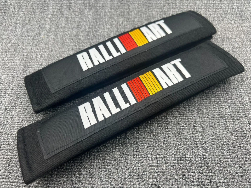 JDM RALLIART ЧЕРНЫЙ ГОНОЧНЫЙ РЕМЕНЬ БЕЗОПАСНОСТИ ДРЕЙФ ПЛЕЧА КОМФОРТ ПОДУШЕЧКА ЧЕХОЛ - Изображение 2 из 2