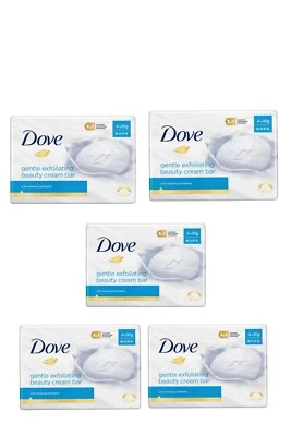 5x DOVE Gentle Exfoliating Beauty Cream Bar 4 x 90g (20 Soaps Total)