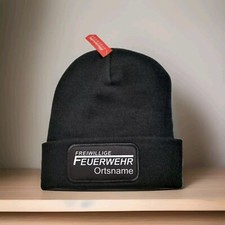 Beanie Freiwillige Feuerwehr FFW + Ortsname Mütze Kopfbedeckung Motiv Winter