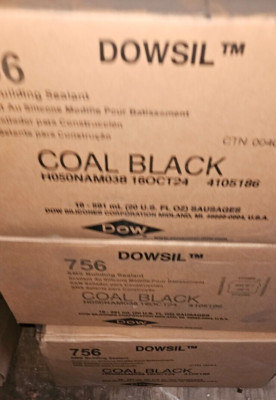 756 Dowsil SMS Building Sealant Coal Black 16 Sausages H050NAM038 Expire 10/2024