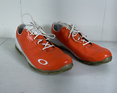 Oakley Mens Cipher 2 Orange Sneaker Lace-Up Low Top Nanospike Golf