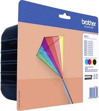 PACK BROTHER LC223 NOIR + CYAN MAGENTA JAUNE / lc-223 lc 223 cerf-volant lc225