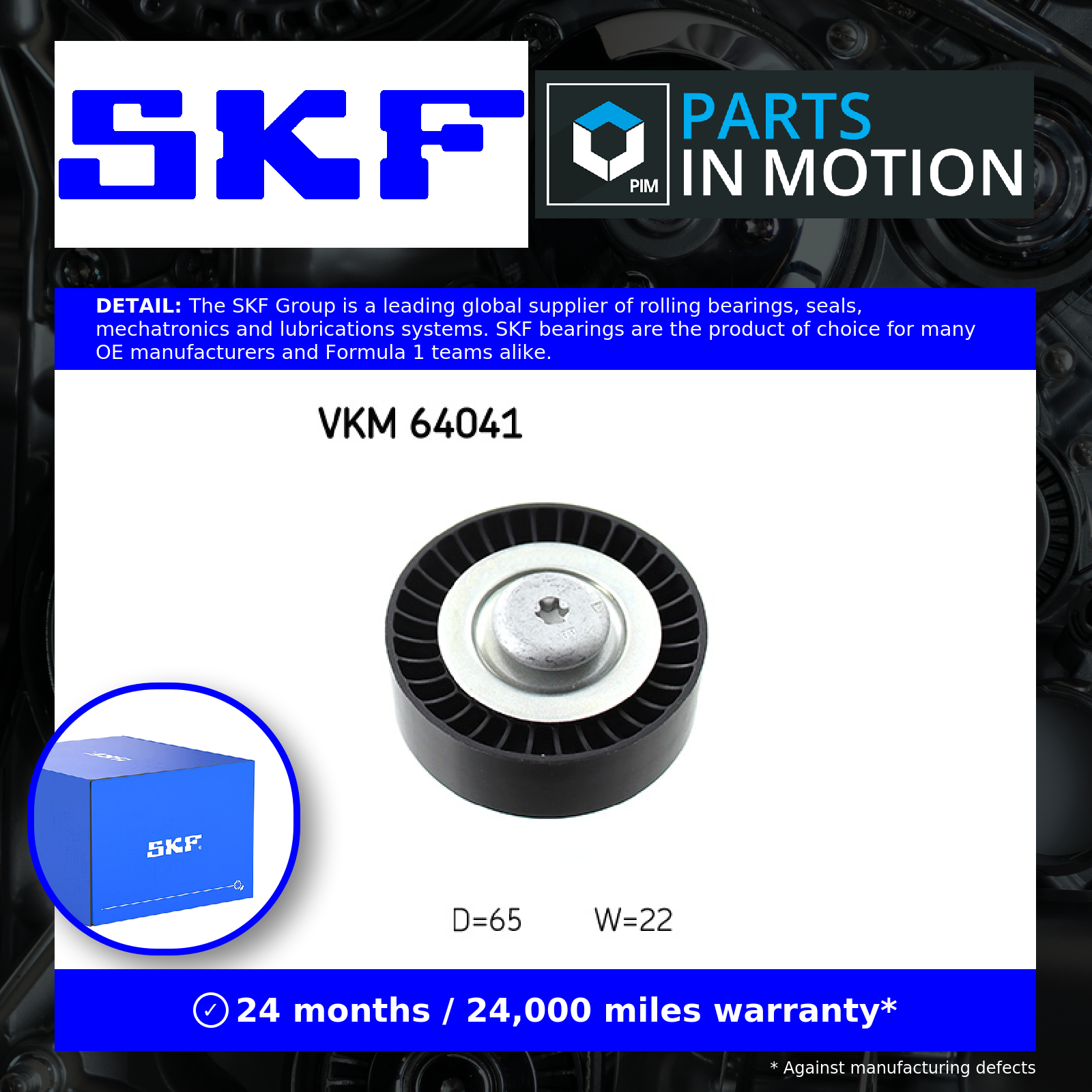 ✅Fits SKF VKM 64041 BELT TENSIONER UNIT ⭐UK Seller⭐ - Image 4