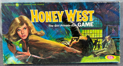 Vintage 1965 Ideal Honey West Girl Private-Eye Board Game Anne Francis NICE