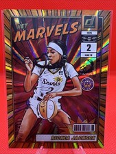 25 WNBA Donruss Basketball Net Marvels #6 Rickea Jackson Orange Laser Holo /399