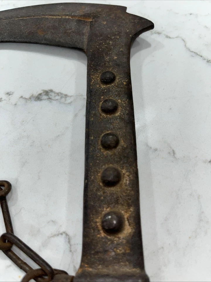 Antigua cadena japonesa Kusarigama-hoz hierro samurai Foto 3 de 4